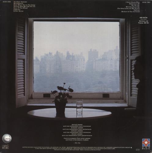 Yoko Ono Season Of Glass vinyl LP album (LP record) German ONOLPSE806253