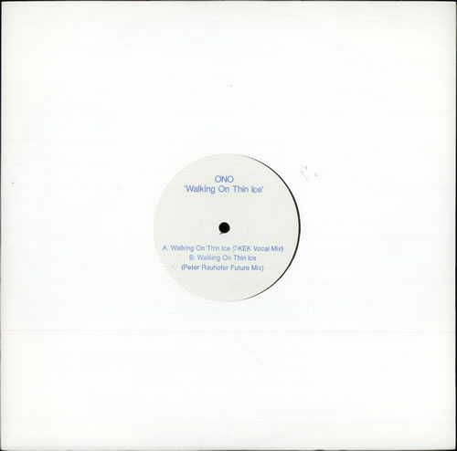 Yoko Ono Walking On Thin Ice - Remixes 12" vinyl single (12 inch record / Maxi-single) UK ONO12WA508055
