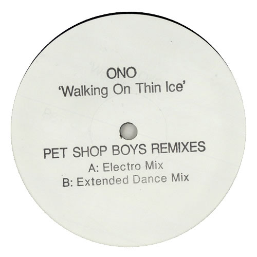 Yoko Ono Walking On Thin Ice 12" vinyl single (12 inch record / Maxi-single) UK ONO12WA250318