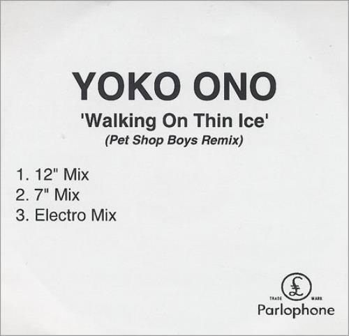 Yoko Ono Walking On Thin Ice CD-R acetate UK ONOCRWA373209