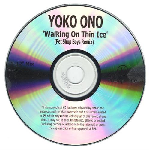 Yoko Ono Walking On Thin Ice CD-R acetate UK ONOCRWA373209