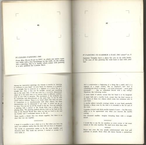 Yoko Ono Yoko At Indica Brochure memorabilia UK ONOMMYO698805