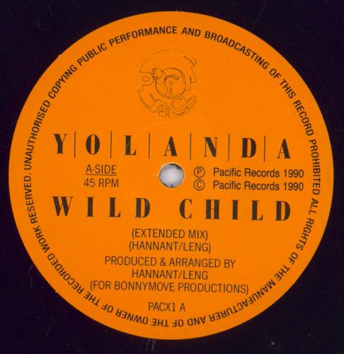 Yolanda Wild Child 12" vinyl single (12 inch record / Maxi-single) US YO112WI829909