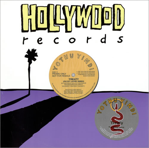 Yothu Yindi Treaty - The Filthy Lucre Remix - Promo 12" vinyl single (12 inch record / Maxi-single) US Y-Y12TR460824