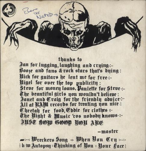 You (Punk) The Night And Music 7" vinyl single (7 inch record / 45) UK 75Y07TH848023