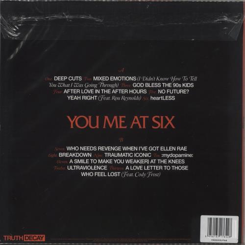 You Me At Six Truth Decay - Red Vinyl + Autographed vinyl LP album (LP record) UK YMILPTR881411