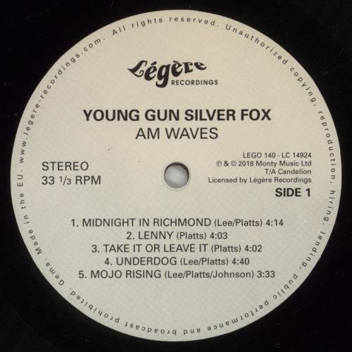 Young Gun Silver Fox AM Waves vinyl LP album (LP record) UK -Q8LPAM879995