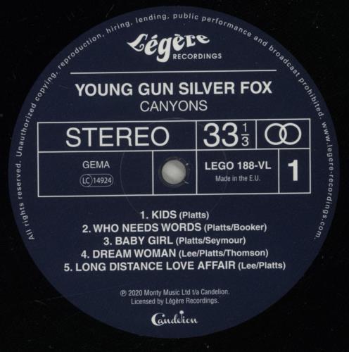 Young Gun Silver Fox Canyons vinyl LP album (LP record) UK -Q8LPCA879992