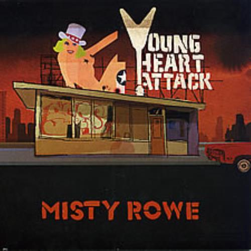 Young Heart Attack Misty Rowe 7" vinyl single (7 inch record / 45) UK YHA07MI282932