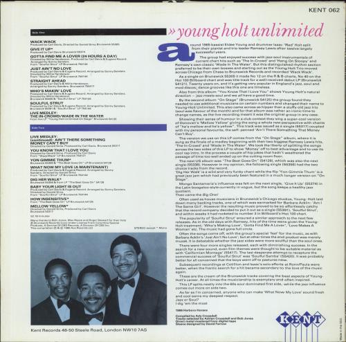 Young Holt Unlimited Wack Wack vinyl LP album (LP record) UK 5Y5LPWA806584