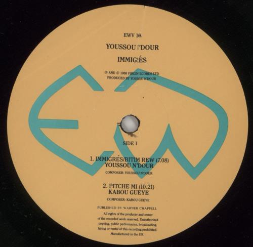 Youssou N'Dour Immigr�s vinyl LP album (LP record) UK YSOLPIM660750