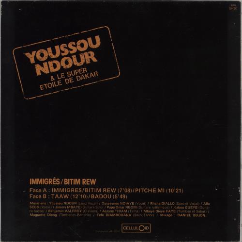Youssou N'Dour Immigres vinyl LP album (LP record) French YSOLPIM763929