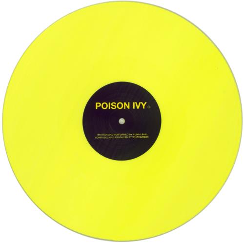 Yung Lean Poison Ivy - Yellow Vinyl vinyl LP album (LP record) Swedish 8VWLPPO852670