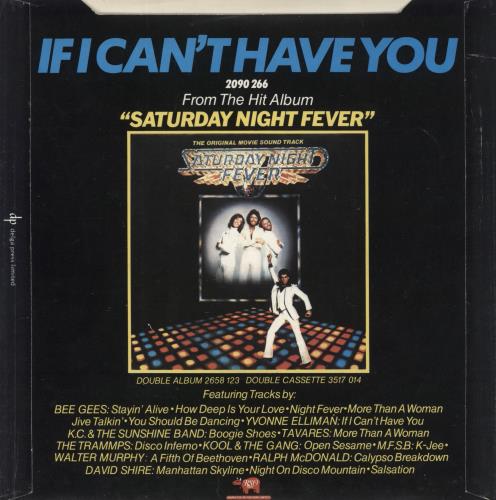 Yvonne Elliman If I Can't Have You - P/S 7" vinyl single (7 inch record / 45) UK YVN07IF801916