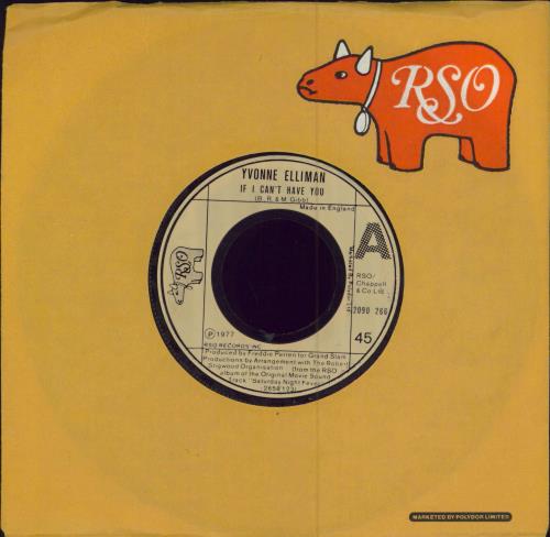Yvonne Elliman If I Can't Have You 7" vinyl single (7 inch record / 45) UK YVN07IF787908