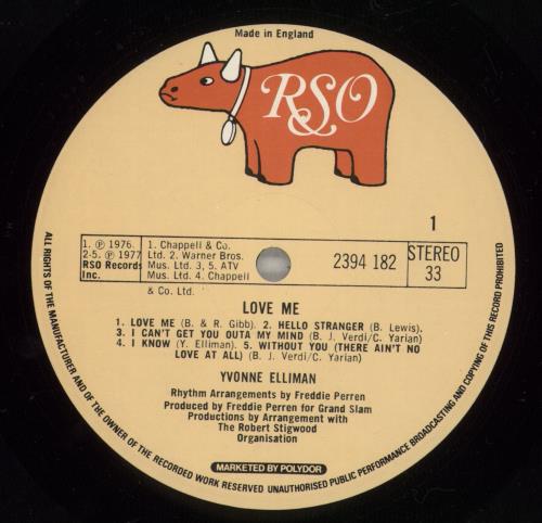 Yvonne Elliman Love Me vinyl LP album (LP record) UK YVNLPLO617022