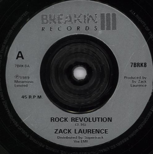 Zack Laurence Rock Revolution 7" vinyl single (7 inch record / 45) UK ZKL07RO511736