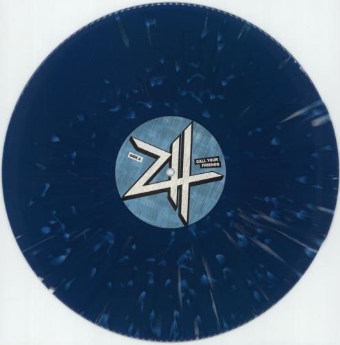 Zebrahead Call Your Friends - Blue With White Splatter Vinyl vinyl LP album (LP record) UK ZBHLPCA873330