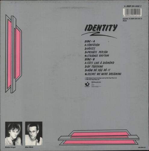 Zee Identity vinyl LP album (LP record) UK ZEELPID207104