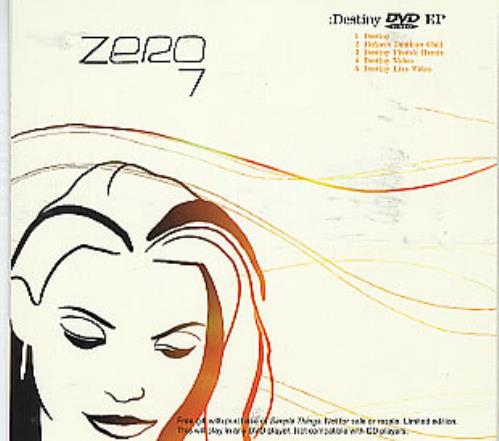 Zero 7 Destiny DVD EP DVD US ZERDDDE239823