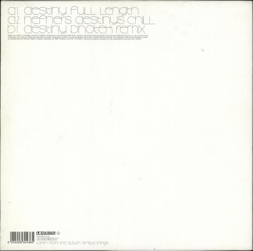 Zero 7 Destiny 12" vinyl single (12 inch record / Maxi-single) UK ZER12DE734585