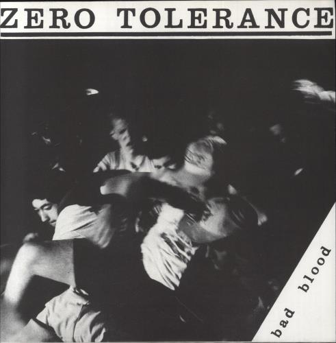 Zero Tolerance Bad Blood 7" vinyl single (7 inch record / 45) US 8E907BA852786