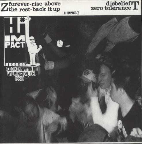 Zero Tolerance Bad Blood 7" vinyl single (7 inch record / 45) US 8E907BA852786