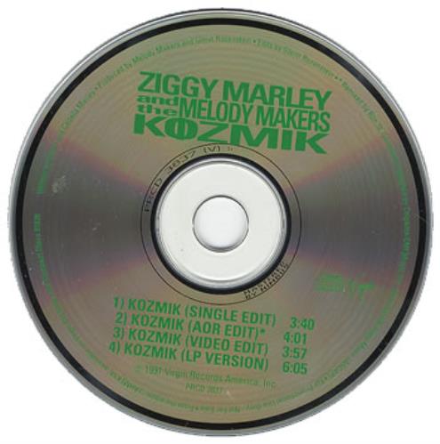 Ziggy Marley Kozmik CD single (CD5 / 5") US ZGMC5KO359046