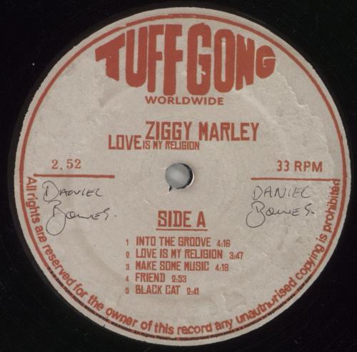 Ziggy Marley Love Is My Religion - RSD 17 vinyl LP album (LP record) US ZGMLPLO875298