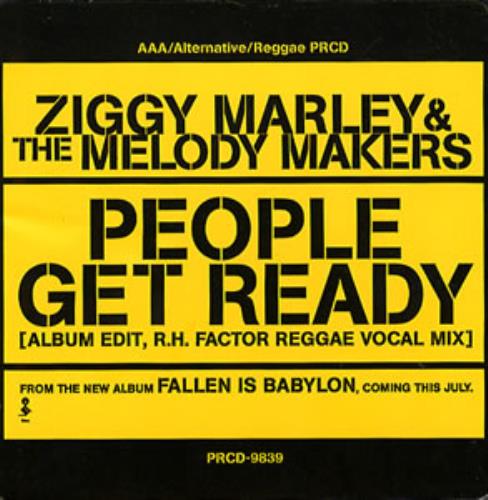 Ziggy Marley People Get Ready CD single (CD5 / 5") US ZGMC5PE346856