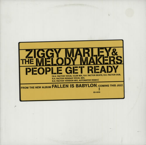 Ziggy Marley People Get Ready 12" vinyl single (12 inch record / Maxi-single) US ZGM12PE409870