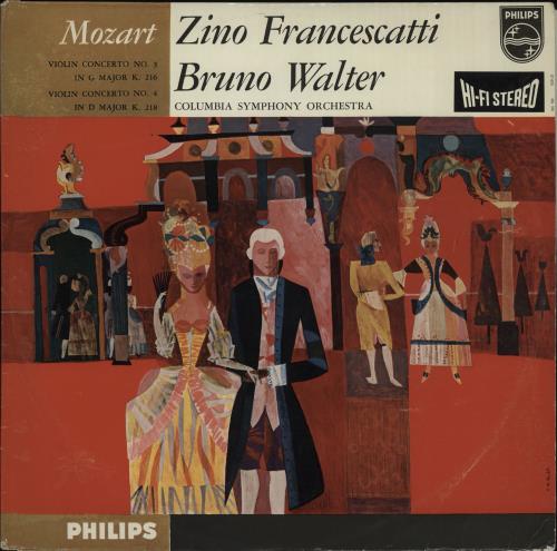 Zino Francescatti Mozart: Violin Concerto No. 3 in G Major K. 216 / Violin Concerto No. 4 in D Major K. 218 vinyl LP album (LP record) UK ZI2LPMO674689