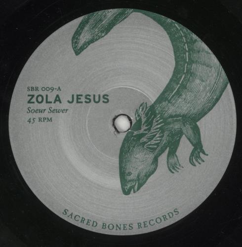 Zola Jesus Soeur Sewer 7" vinyl single (7 inch record / 45) US ZO007SO872393