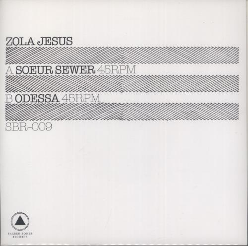 Zola Jesus Soeur Sewer 7" vinyl single (7 inch record / 45) US ZO007SO872393