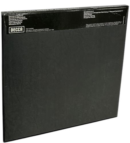 Zoltn Kodly The Orchestral Works Of Zoltn Kodly Vinyl Box Set UK KO6VXTH857575