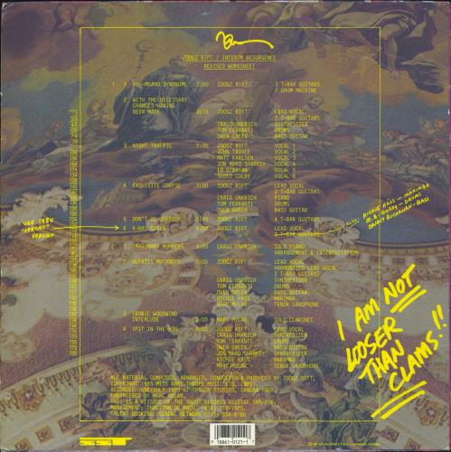 Zoogz Rift Interim Resurgence vinyl LP album (LP record) US 45QLPIN833343