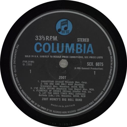 Zoot Money Zoot! vinyl LP album (LP record) UK ZOOLPZO455376