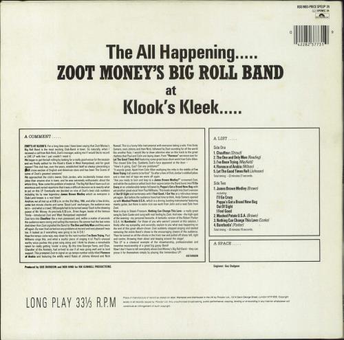 Zoot Money Zoot! vinyl LP album (LP record) UK ZOOLPZO793817