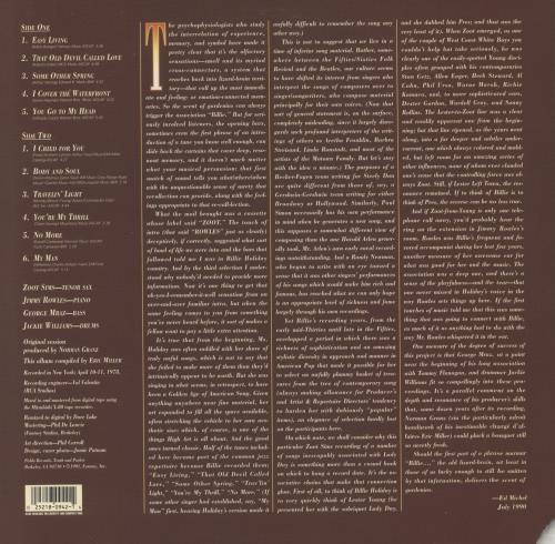 Zoot Sims For Lady Day vinyl LP album (LP record) US ZA1LPFO855979