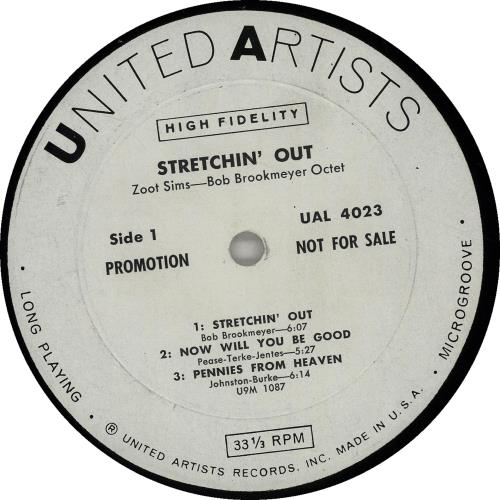 Zoot Sims Stretching Out vinyl LP album (LP record) US ZA1LPST651338