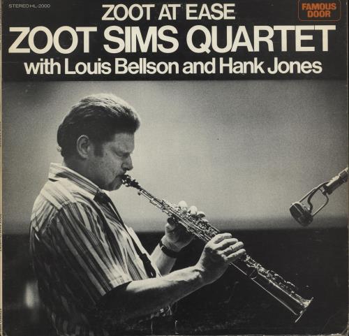 Zoot Sims Zoot At Ease vinyl LP album (LP record) US ZA1LPZO567077