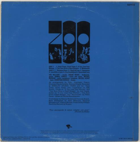 Zoo Zoo vinyl LP album (LP record) UK ZYOLPZO721505