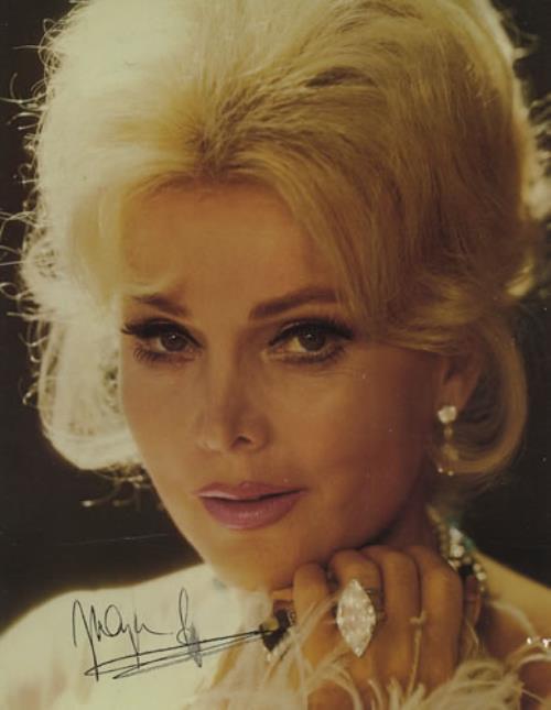 Zsa Zsa Gabor Signed Photo photograph UK ZZGPHSI428885