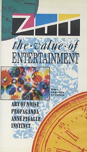 ZTT label The Value Of Entertainment video (VHS or PAL or NTSC) UK ZTTVITH165255