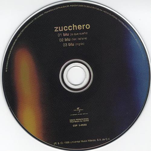 Zucchero Blu (Lo Que Sueno) CD single (CD5 / 5") Mexican ZUCC5BL364461