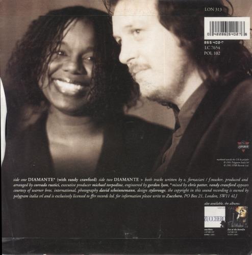 Zucchero Diamante 7" vinyl single (7 inch record / 45) UK ZUC07DI689487