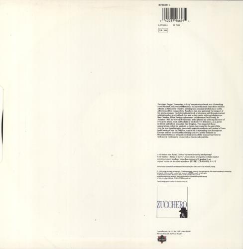 Zucchero Senza Una Donna 12" vinyl single (12 inch record / Maxi-single) UK ZUC12SE425325