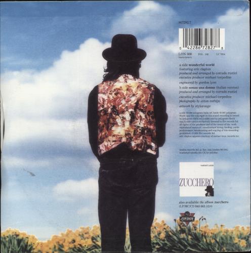 Zucchero Wonderful World 7" vinyl single (7 inch record / 45) UK ZUC07WO615583