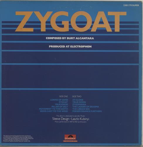 Zygoat Zygoat - EX vinyl LP album (LP record) UK ZYHLPZY757893