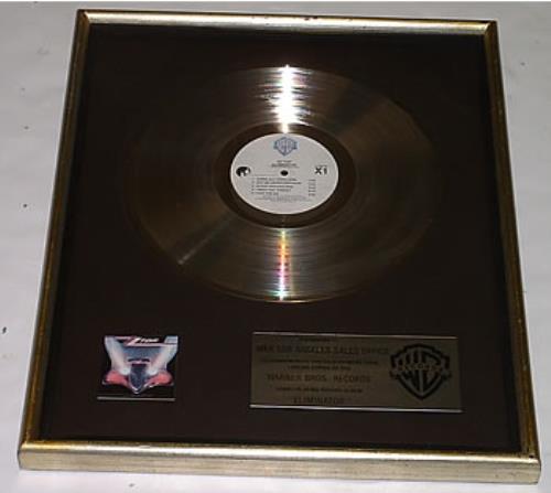 ZZ Top Eliminator award disc US ZZTAWEL253070